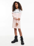 Calvin Klein, dress, Calvin Klein - Girls Colour Block Hoodie Dress, Pink Blush