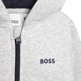Boss, Hoodies, Boss - Grey Hooded zipper, J05976