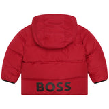 Boss, COAT, Boss - Red Puffer Coat, 18m - 3yrs