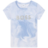 Boss, T-shirts, Boss - Pale blue T-shirt, J15443/77A
