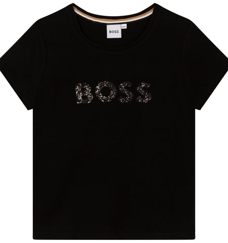 Boss, T-shirt, Boss - girls t-shirt J15458 black