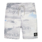 Calvin Klein, shorts, Calvin Klein - Shorts, grey/blue print