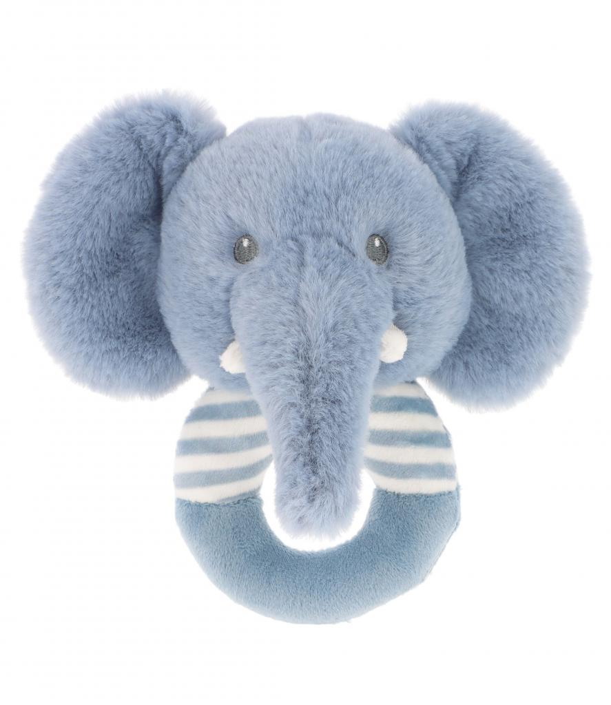 Keel, soft toy, Keel eco - Ezra Elephant ring rattle