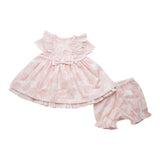 Little A, Dresses, Little A - Pink layered dress and pants, Gweneth