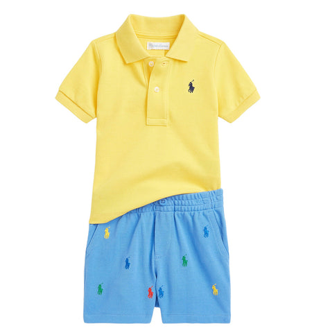Ralph Lauren, T-shirts, Ralph Lauren - Baby T-Shirt & Short Set