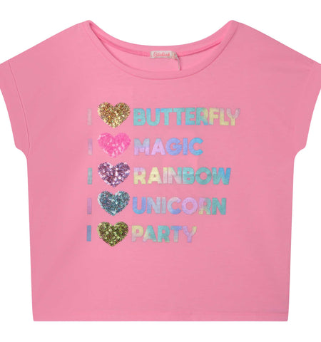 Billieblush, T-shirts, Billieblush - S/S T-Shirt, Pink