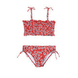 Mayoral, swimwear, Mayoral - Red floral bikini, 6754