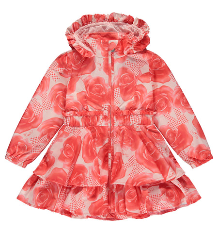 A'Dee, coat, A'Dee - Rose Print Frill Jacket, Yasmin