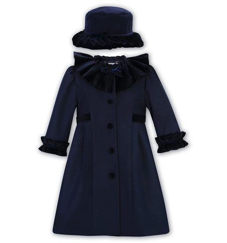 Sarah Louise, coats, Sarah Louise - Traditional coat and matching hat, navy