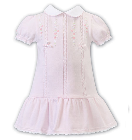 Sarah Louise - Pink knit dress 008059 | Betty McKenzie