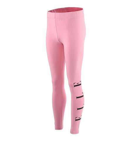 Elle -  Pink  leggings, black ELLE logo | Betty McKenzie