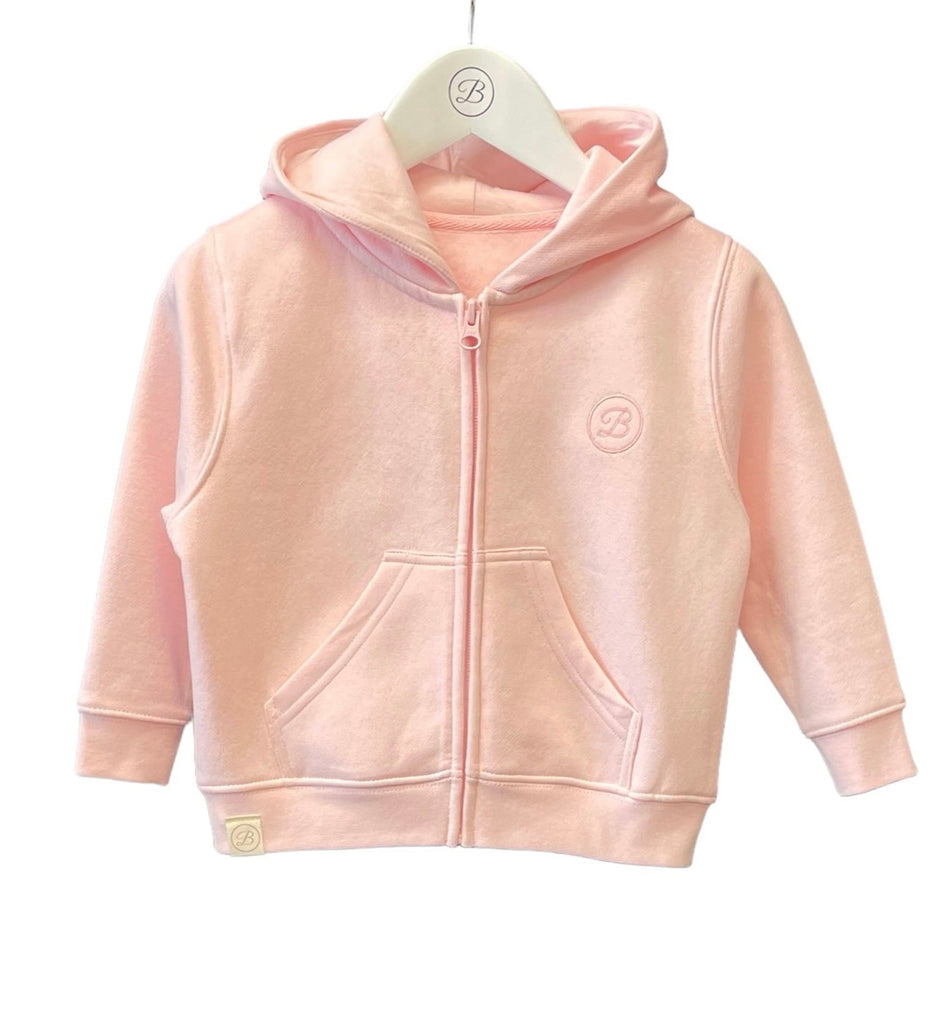 Betty's Friendly, sweat tops, Betty McKenzie - Soft pink, hooded jacket