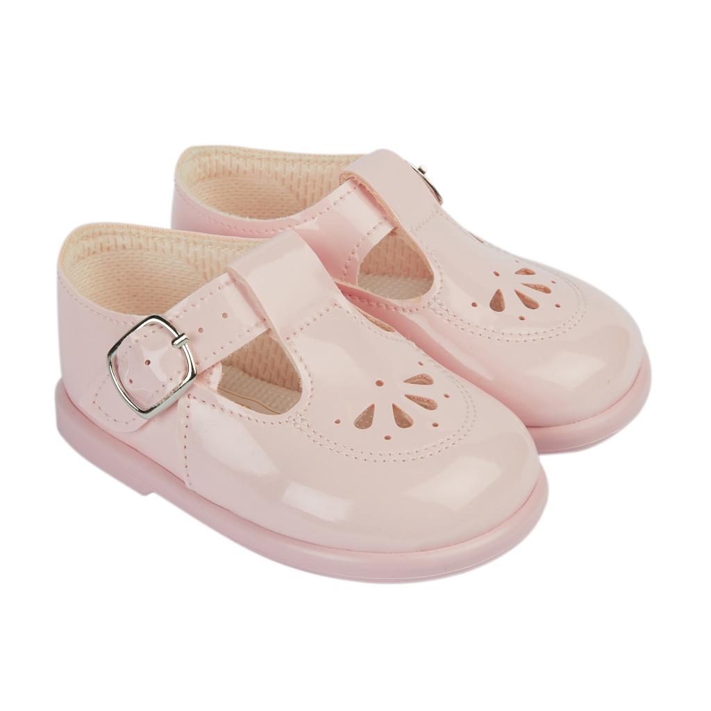 Early Days - first walker shoes H506, pink patent | Betty McKenzie