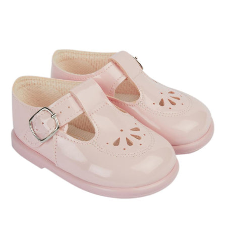 Early Days - first walker shoes H506, pink patent | Betty McKenzie