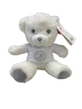 Keel, soft toy, Keel eco - White bear with blue,pink or grey detail