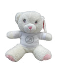 Keel, soft toy, Keel eco - White bear with blue,pink or grey detail