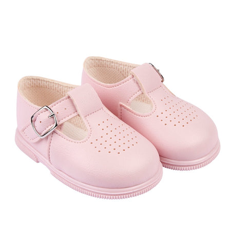 Early Days - first walker shoes H501 Pink | Betty McKenzie
