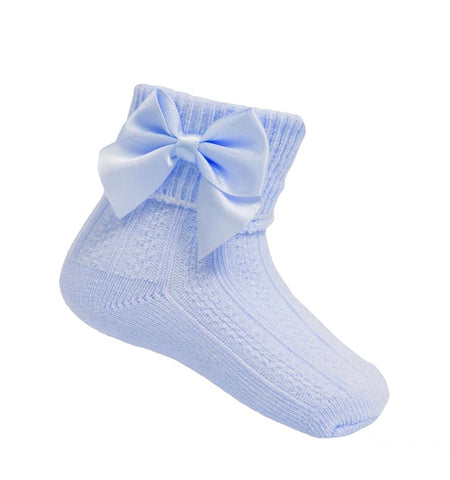 Betty Mckenzie, Socks, Soft Touch - ankle bow socks blue