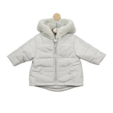 Mintini, Coats & Jackets, Mintini - Light grey jacket with hood
