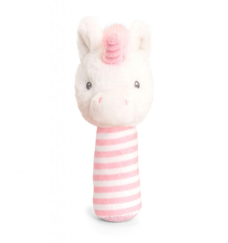Keel, soft toy, Keel eco - Twinkle unicorn stick rattle