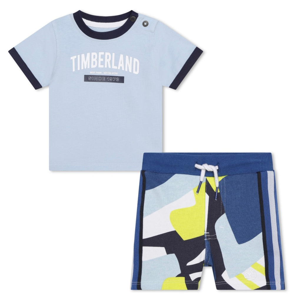 Timberland, 2 piece set, Timberland - Top and Short Set, T08181, 18m-4yrs