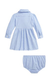 Ralph Lauren, , Ralph Lauren - Blue LS Dress with pants