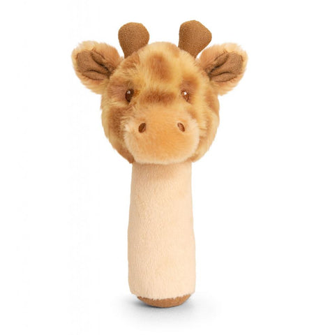 Keel, soft toy, Keel eco - Huggy Giraffe stick rattle