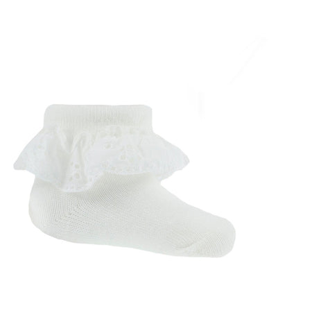 Betty Mckenzie, Socks, Soft Touch - ankle frill socks cream