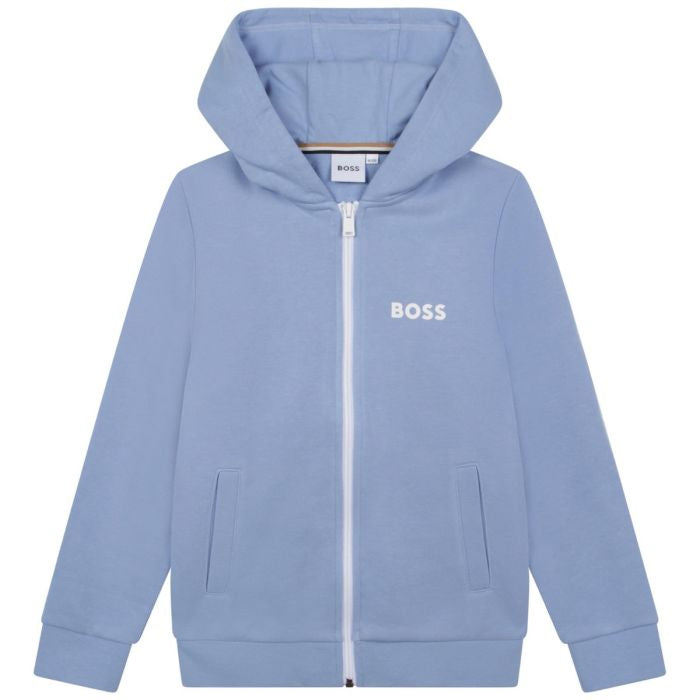 Boss, Hoodie, Boss - Blue zip hoody