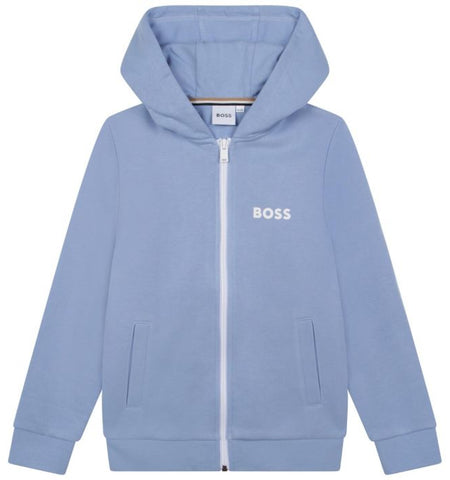 Boss, Hoodie, Boss - Blue zip hoody