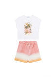 Mayoral, Top and shorts, Mayoral - 2 piece outfits, Top and shorts, white/pink 6244