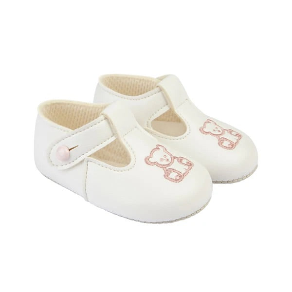 Baypods, shoes, Baypods - white/pink teddy B117