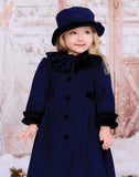 Sarah Louise, coats, Sarah Louise - Traditional coat and matching hat, navy