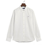 Gant, Shirt, Gant - White archive Oxford shirt with signature branding
