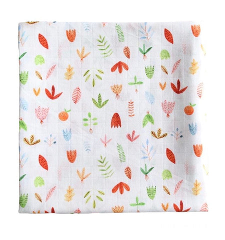 The Fox in the Attic, Swaddling Blankets, The Fox in the Attic - Foliage Swaddle blanket