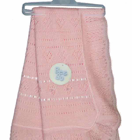 Betty Mckenzie, shawl, BeBo - baby shawl, blue / pink