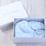 Emile et Rose - Baby Hat, Mitt & Bootie Gift Set, Nox BLUE | Betty McKenzie