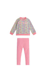 Guess, 2 piece outfits, Guess - Top and legging outfit with 'Love heart' style print
