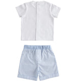 iDO, 2 piece outfits, iDO - boys shorts set 4070 blue