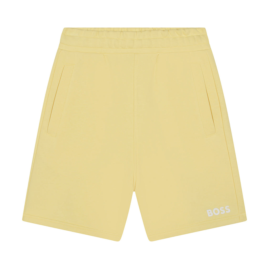 Boss, shorts, Boss - Lemon jersey shorts
