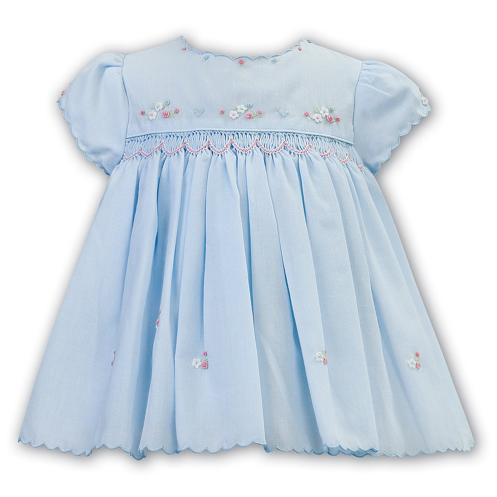 Sarah Louise, dresses, Sarah Louise - Hand smocked Dress, Blue, 012889