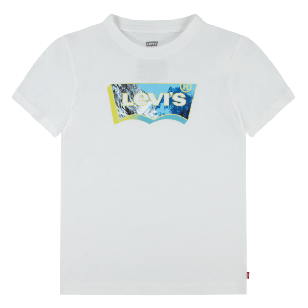 Levi's, T-Shirts, Levi's - White T-shirt, Mountain LEVIS branding print